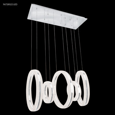 Crystal Ice 5 - Light LED Pendant