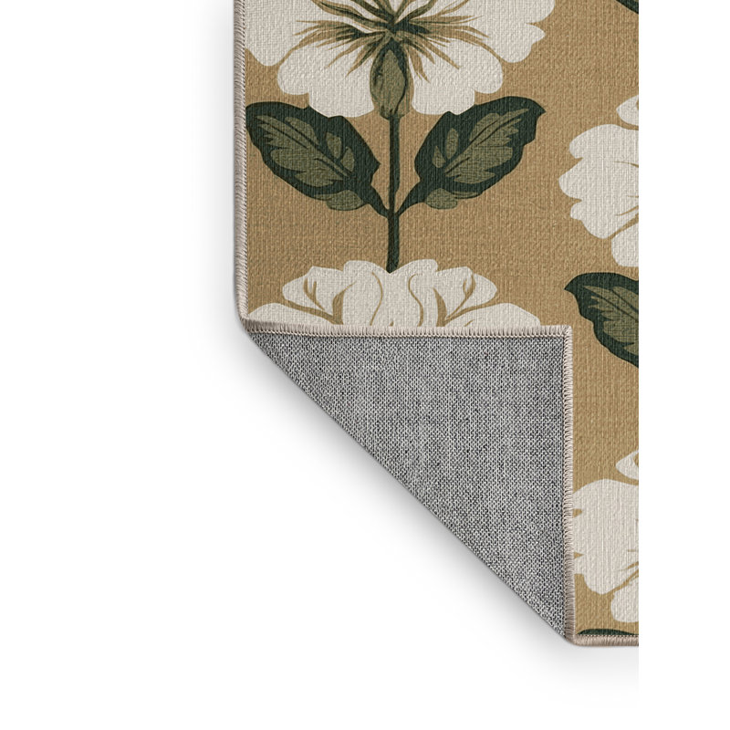  Tapis hawaïen lavable en tubéreuse, Rond 6 pi