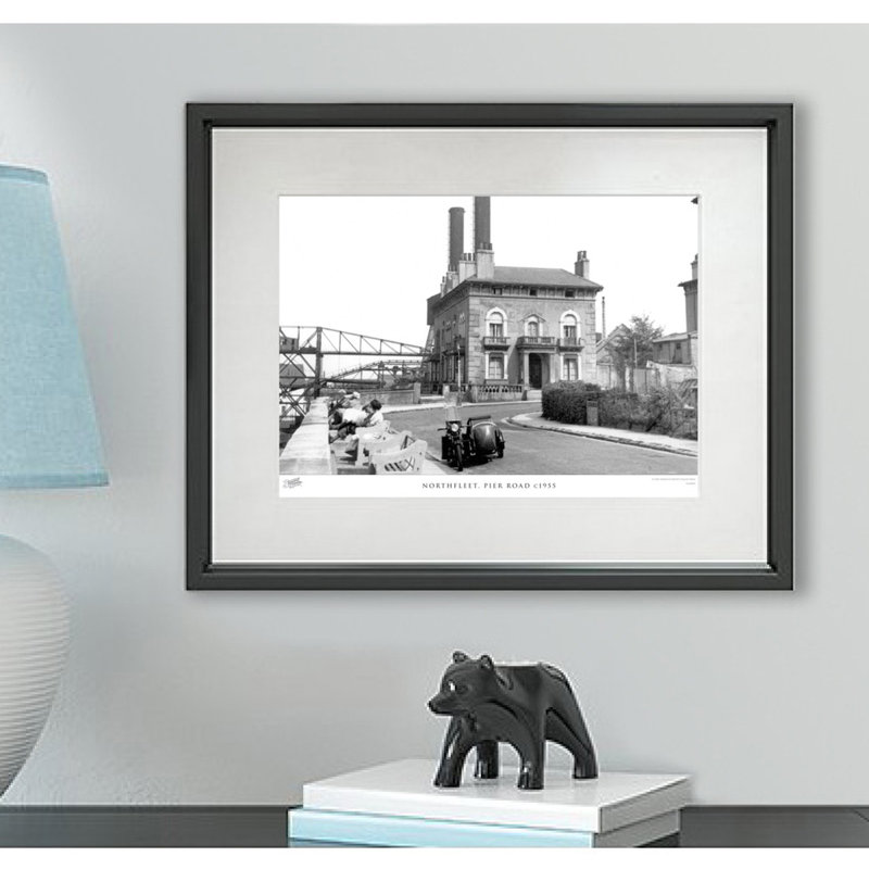 Northfleet, Pier Road C1955 by Francis Frith - Single Picture Frame Print, 40cm H x 50cm W x 2.3cm D