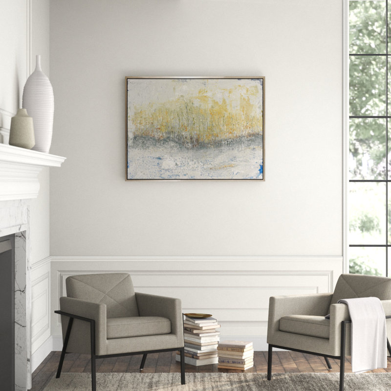 Trees On River Painting