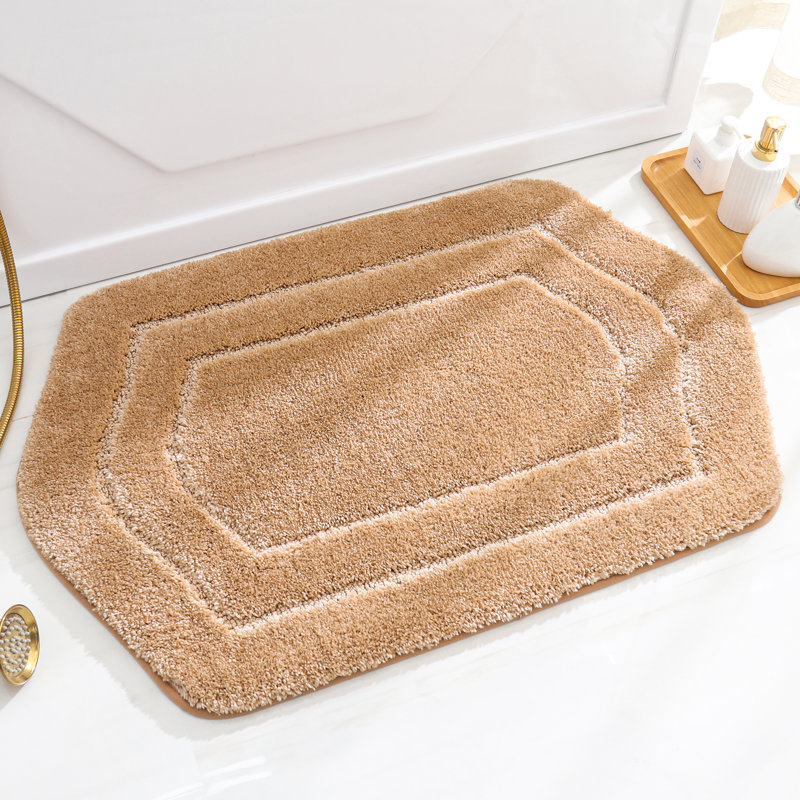 Non-Slip Bath Rug, Beige, 61cm W x 91.4cm L