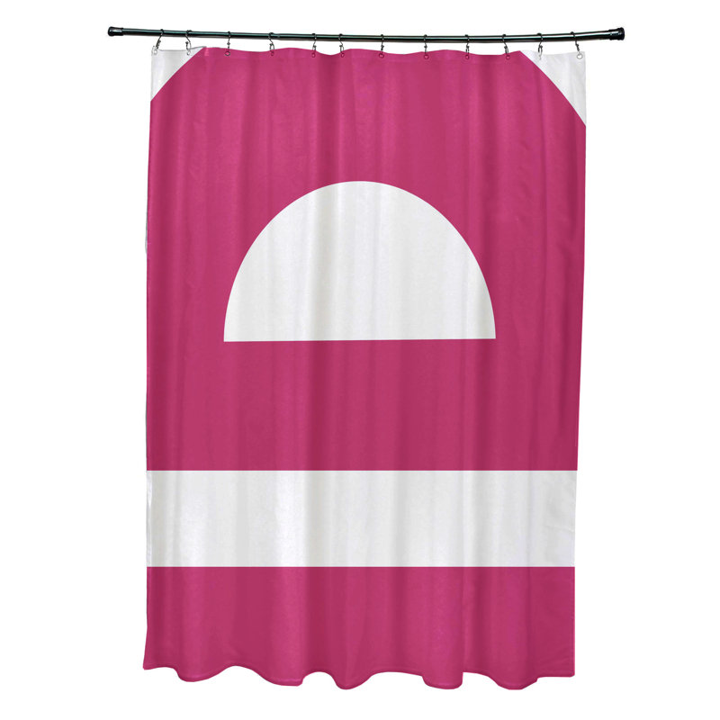Rideau de douche synthétique Simple, Rose