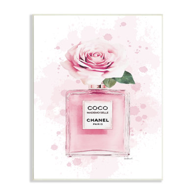 «Pink Flower Perfume Fashion Glam Design» par Amanda Greenwood - impression d'art graphique