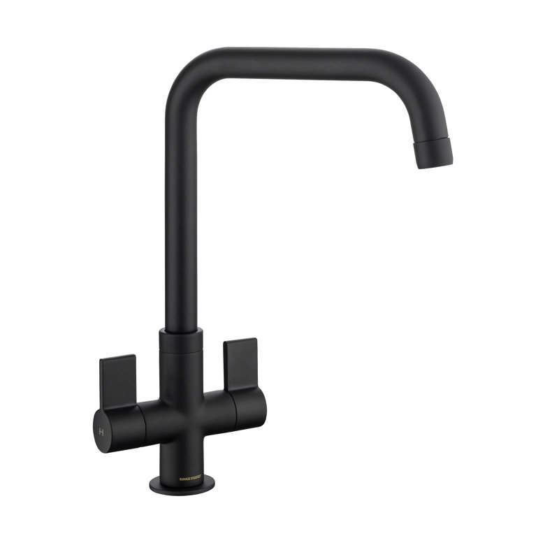 Rangemaster Aquaquad Kitchen Faucet, Matt Black