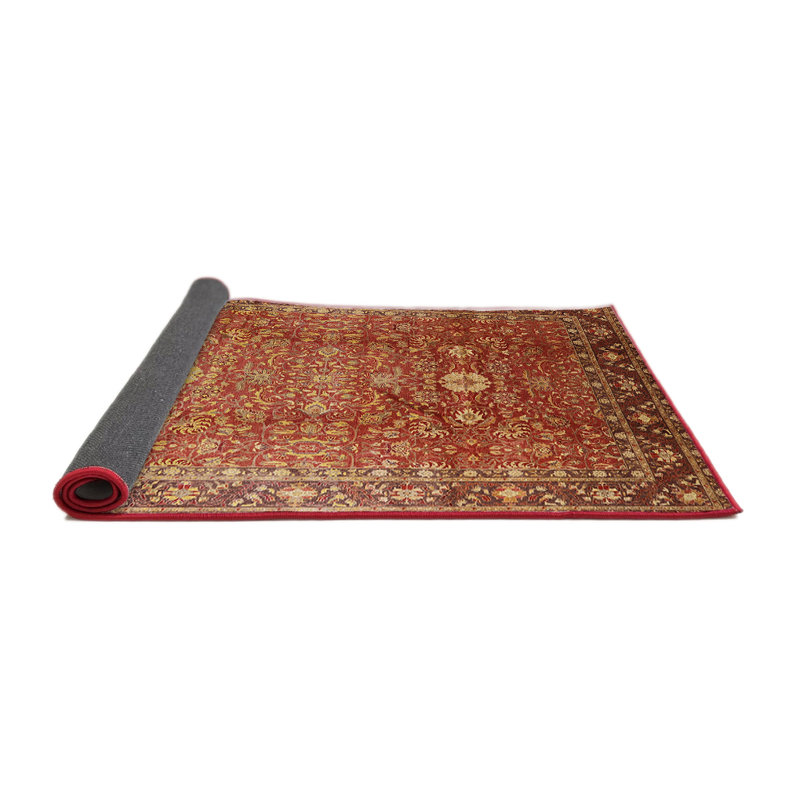 Tapis oriental rouge / brun Odinkar, Rond 8 pi