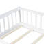 Lit simple en bois d'hévéa-474111566