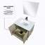 Meuble-lavabo de salle de bain 30 po X P 20 po P, comptoir en quartz, ensemble de robinet et Miroir-786617047