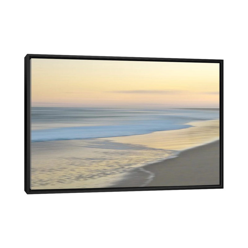 «Pastel Horizon» par Maggie Olsen - impression sur toile tendue, Toile avec cadre noir, Pas de tapis