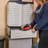 Storage Cabinet with 2 Adjustable Shelves and Center Drawer-53436889