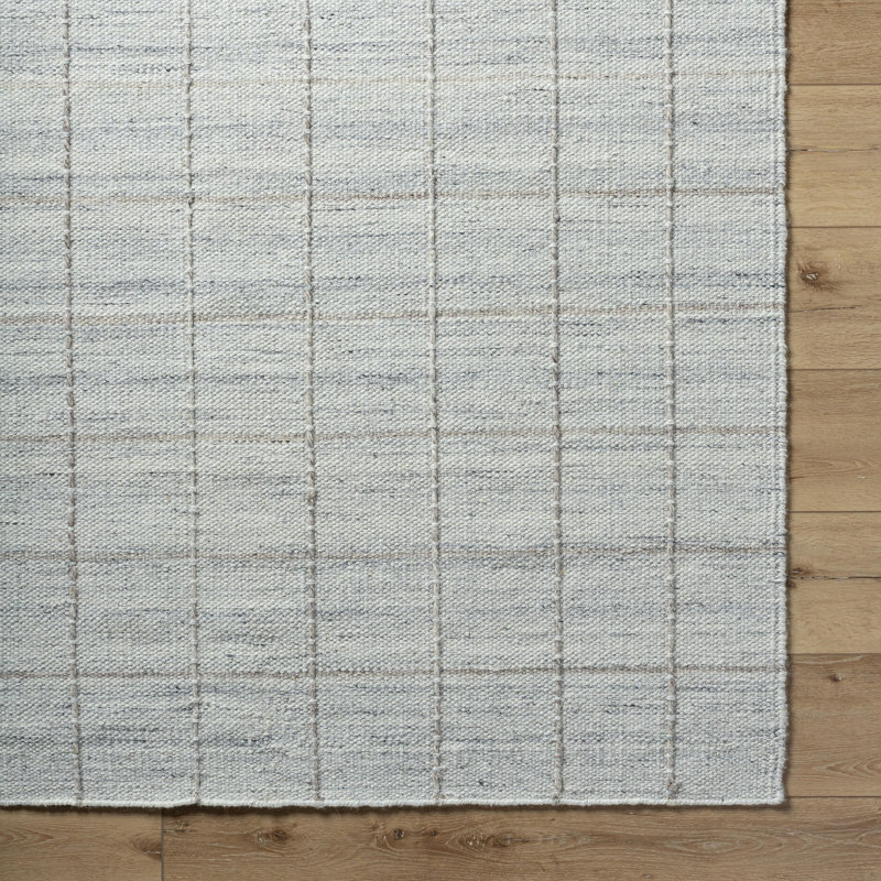 Catumba Hand Tufted Wool Plaid Indoor Rug, Rectangle 6' x 9'