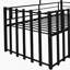 Lit mezzanine en métal avec fenêtre de toit-959739527