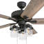 Ventilateur de plafond 52 po avec lumière DEL Briarcrest-923096366
