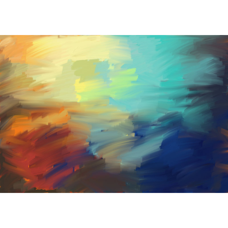 Guitar Background - Wrapped Canvas Painting, 30cm H x 46cm W x 3.8cm D