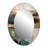 Green And Pink Transcending Reality - Modern Oval Wall Mirror-1979489390