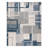 Gertmenian Ethan Abstract Geo Polyester/Polypropylene Modern Blue High-Low Area Rug-1815844155