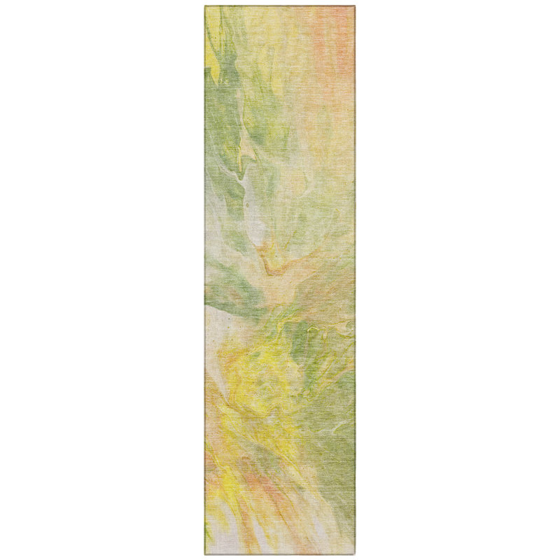 Abstract Indoor / Outdoor Rug, Runner 2'3" x 7'6"