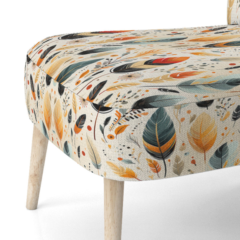 Chaise d'appoint rembourrée de style bohème Artistic