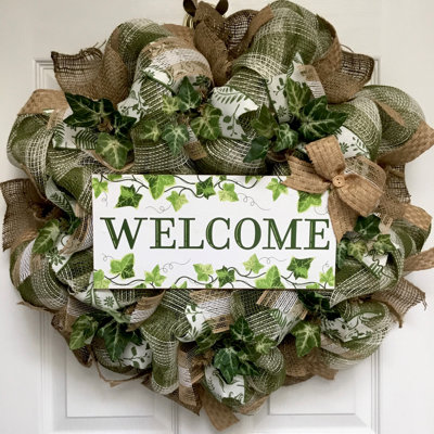 Couronne de bienvenue toutes occasions avec lierre