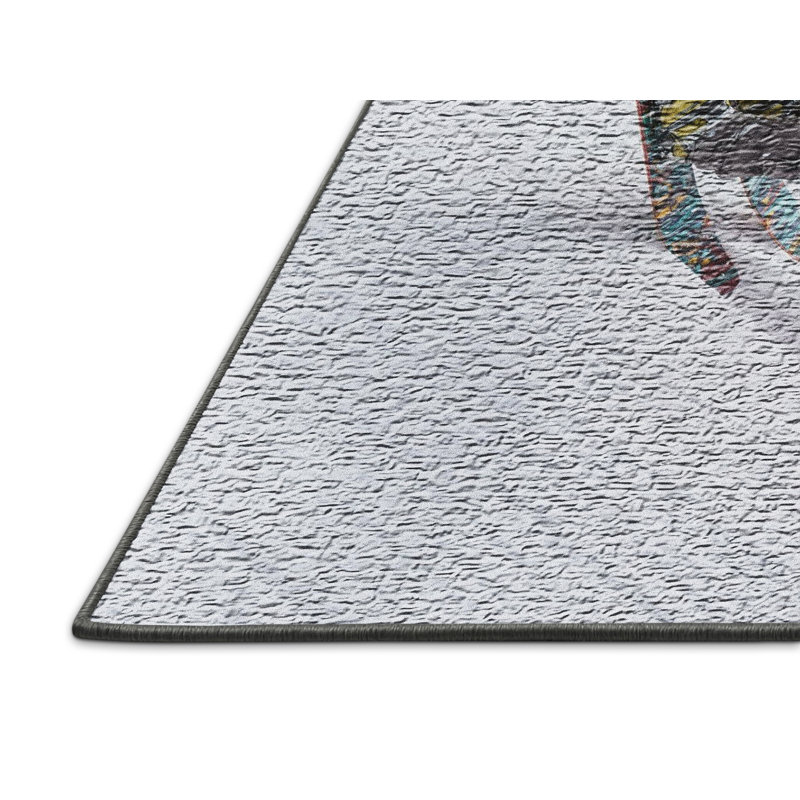 Tapis 3 zones grise ski, Rectangle 2 pi x 5 pi