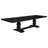 Terone 7-piece Rectangular Dining Table Set Distressed Noir-116490142