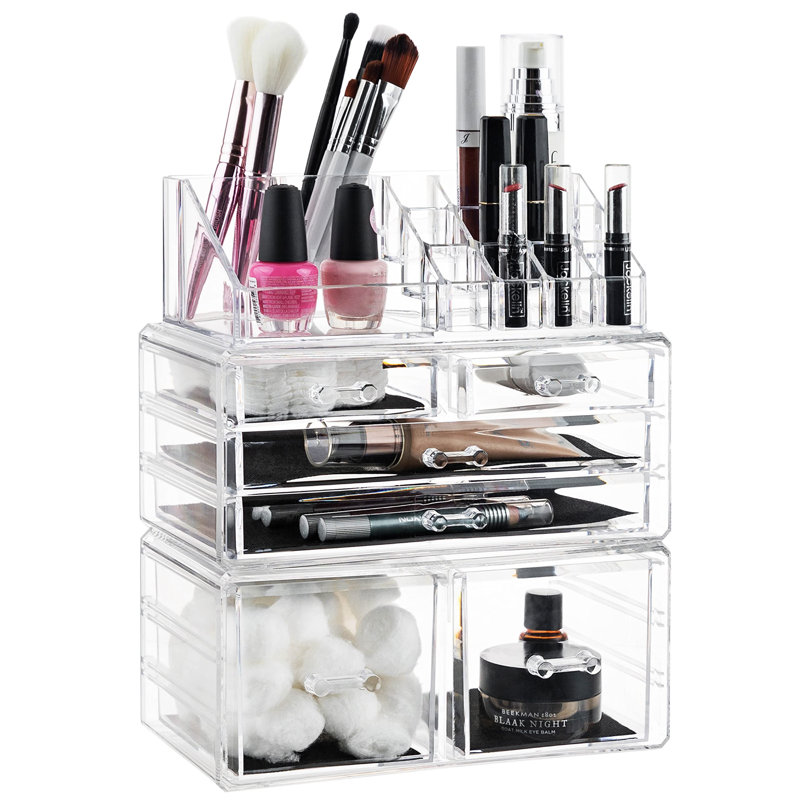 Organisateur de rangement transparent, design élégant, polyvalent, simplifie votre vie