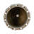 Modern Leaf Accent Round Ceramic Outdoor Planter for Home Decor - Applique Indoor Flower Pots for Living Room and Patio Styling - Seafoam-2100552678