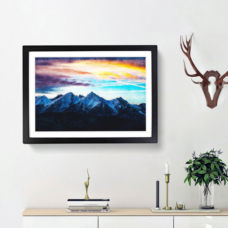 Mountains in Poland - Picture Frame Graphic Art Print, 45cm H x 63cm W x 2cm D, Black Framed