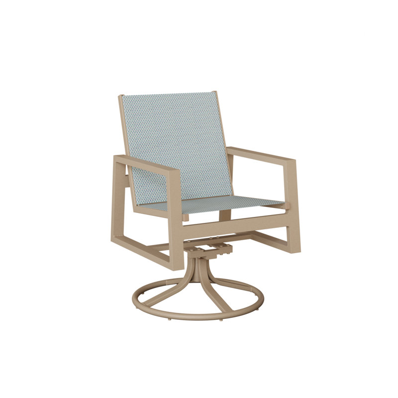 Chaise berçante pivotante berçante Vida de Berlin Gardens, Interlock Calypso, Sahara moucheté