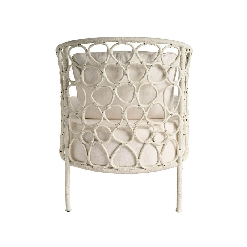 Pebble Accent Chair, White