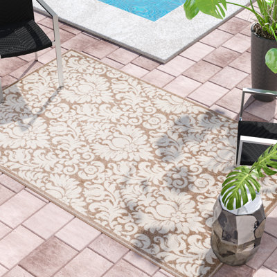 Carman Performance Damask Rug