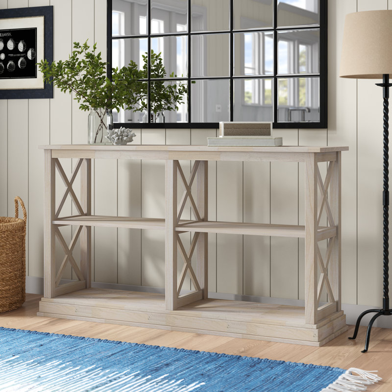 Rossitano 60'' Unfinished Solid Wood Console Table, Unfinished / Ready to Finish