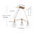 Herdon 3-Light Brushed Gold Pendant
