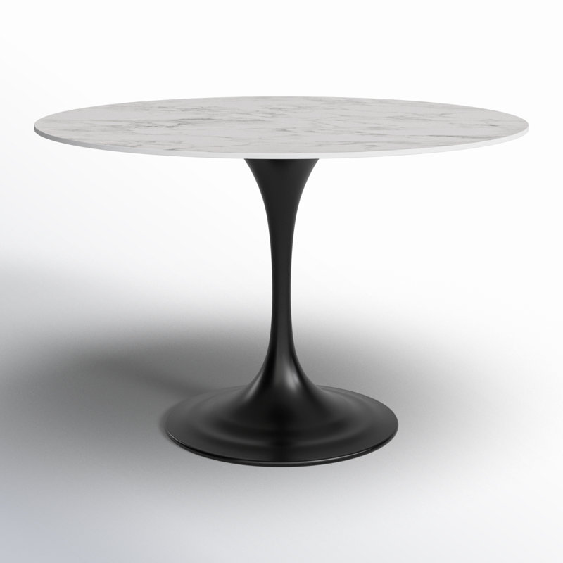 Flow Ceramic Dining Table, Black