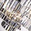 Luminaire suspendu 6 lumières en cristal de luxe contemporain 6 lumières