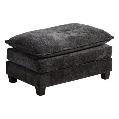 Canapé modulaire moderne, nuage en tissu de chenille noir respirant, siège rembourré à double couche confortable, pour le salon, la chambre à coucher et l’appartement, réglable, généreux