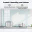 Vidaxl Kitchen Backsplash Tempered Glass Surface Modern Decor Home Style Chic-124755324-124755313