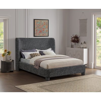 Lit plateforme tapissier Kiria