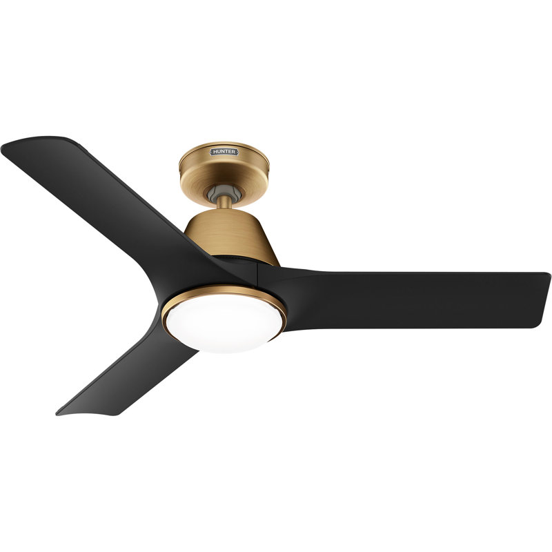 Hunter 44 inch Aeronaut Wi-Fi ENERGY STAR® Damp Rated Ceiling Fan with LED Light Kit and Handheld Remote