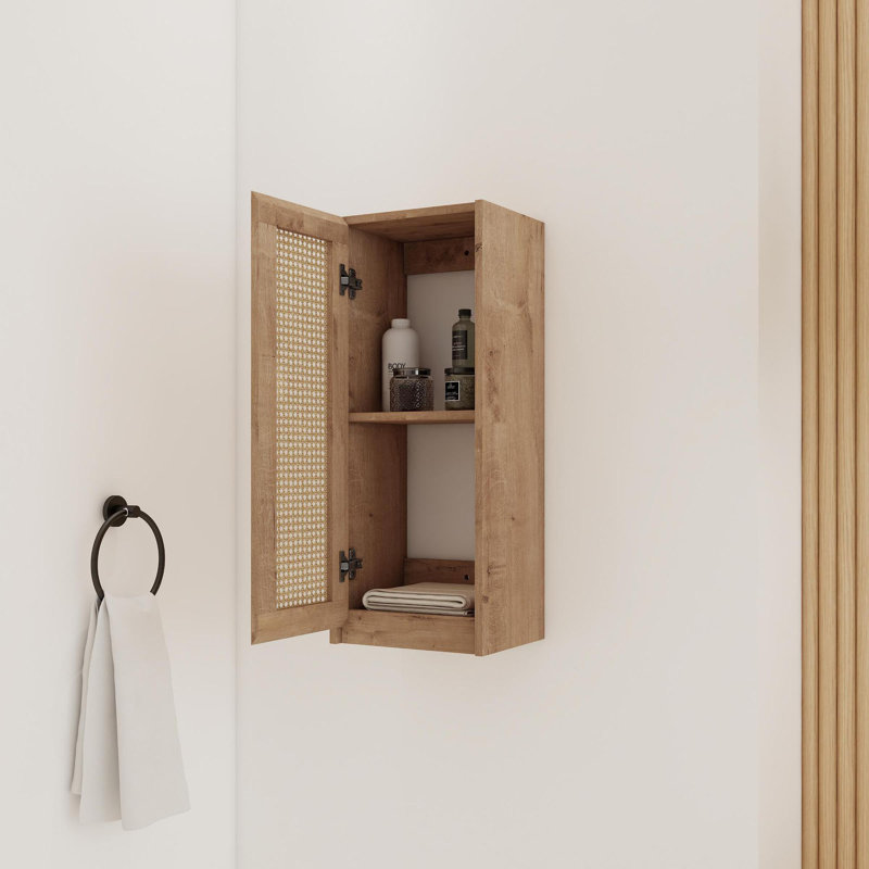 12" Bathroom Side Cabinet,Soft Close Doors,Float Mounting Design,(KD-Packing)
