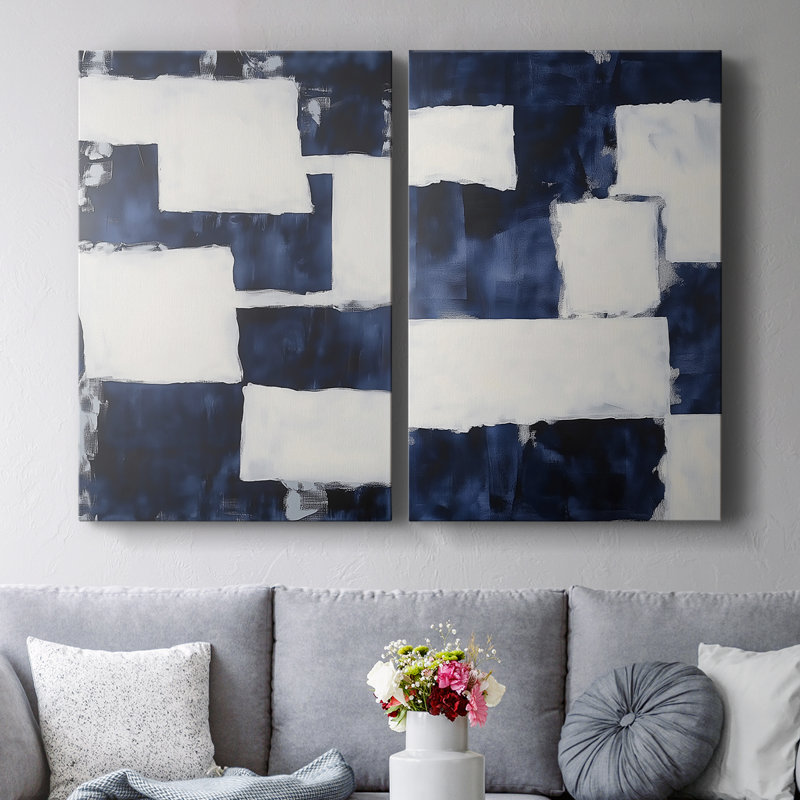 ABSTRACT Series DCCCxxxix - Toile tendue avec châssis de qualité supérieure - Prêt à être accroché, H 12 po x l 16 po