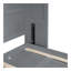 Grand lit escamotable mural avec armoires, gris