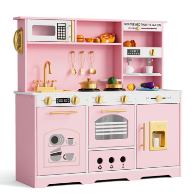 Play Kitchen Set, Wooden Play Kitchen