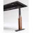 Leather-Wrapped Height Adjustable Desk with Steel Legs-872564656