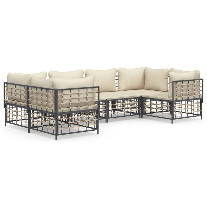 Chaislyn 28.3'' Wide Square Patio Sectional Set with Cushions, Beige