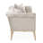  Yvette 100" 3-Seater Velvet Sofa - Porcini