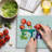 Ambesonne Ethan Cutting Board Large Size Candles Balloon Multicolor