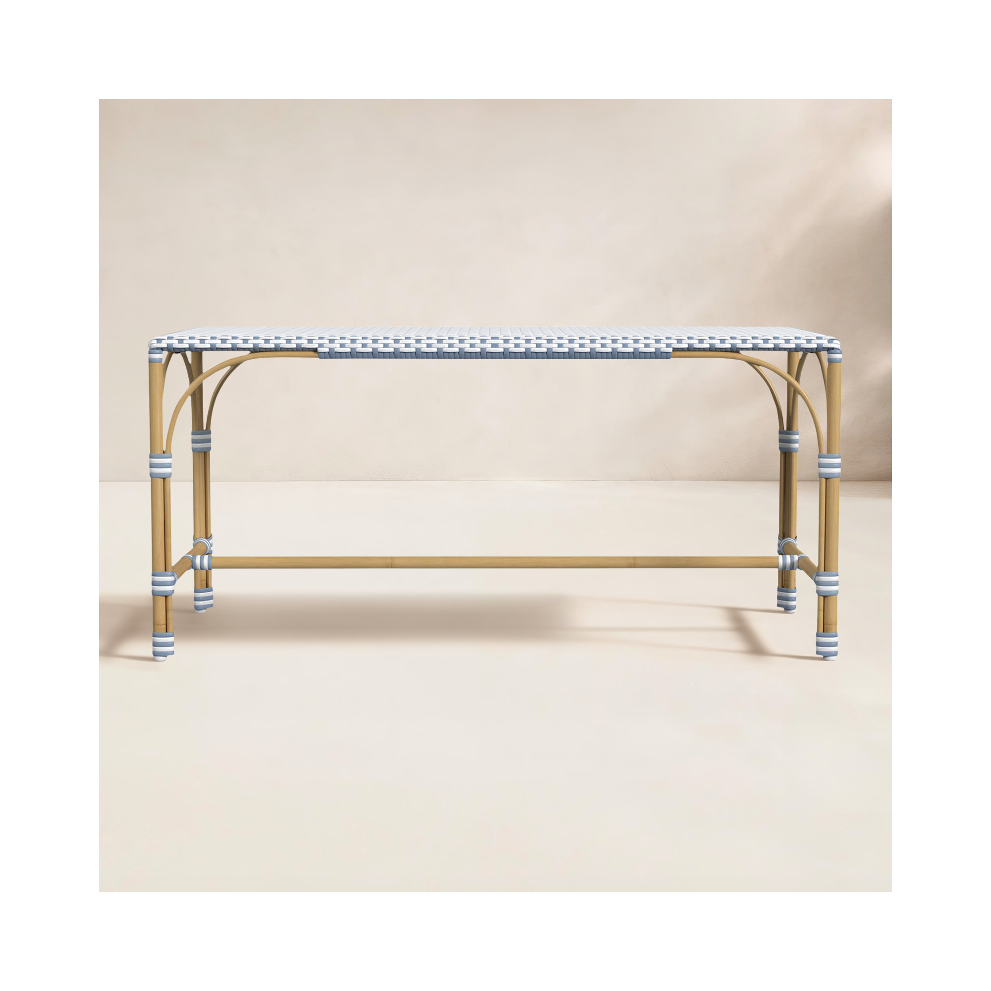  Aluminum Picnic Bench, Blue
