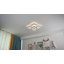 5-Light 60cm Modern Ceiling Light, Dimmable LED Flush Mount with Remote, Squares Acrylic Chandelier-1133711756