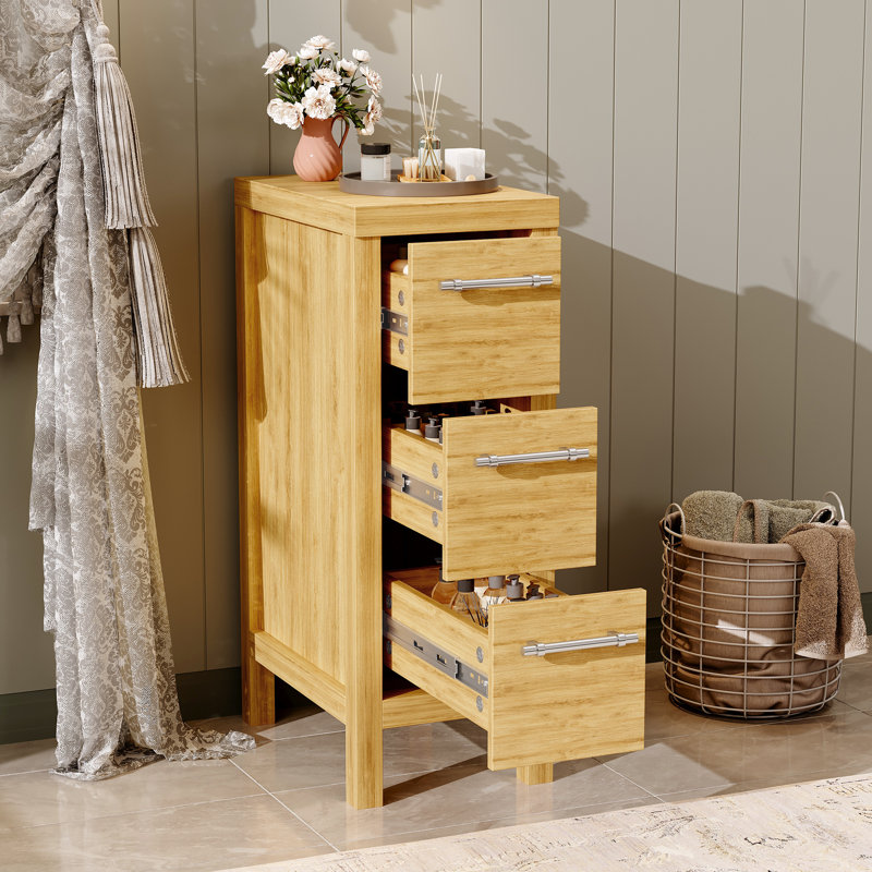 Neston 12" Freestand Kd 3 Drawers Cabinet, Wood