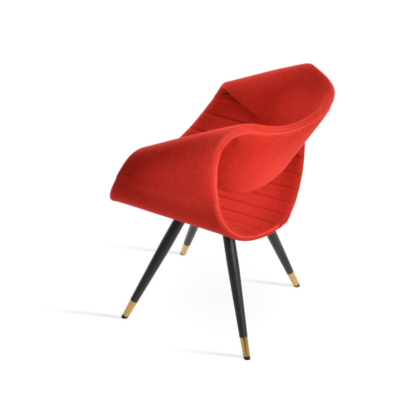 Fauteuil Seminyak Star, Noir, Rouge